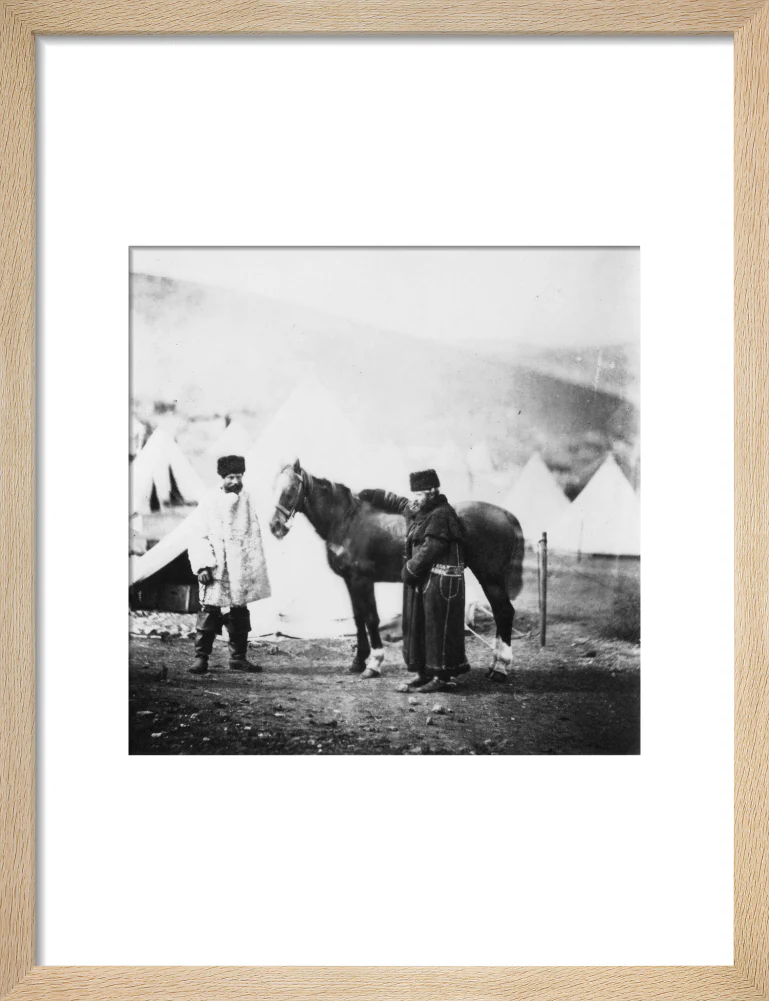 Colonel Lowe and servant in winter dress, c 1855. - Image 44