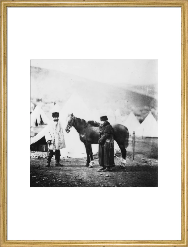 Colonel Lowe and servant in winter dress, c 1855. - Image 53