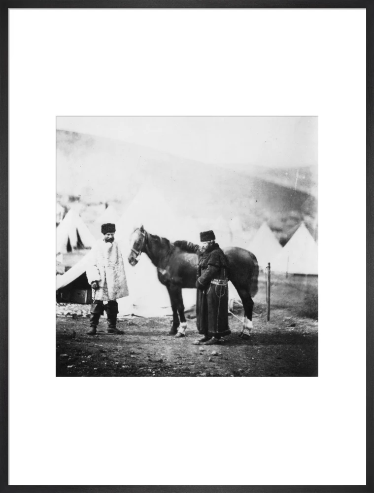 Colonel Lowe and servant in winter dress, c 1855. - Image 56