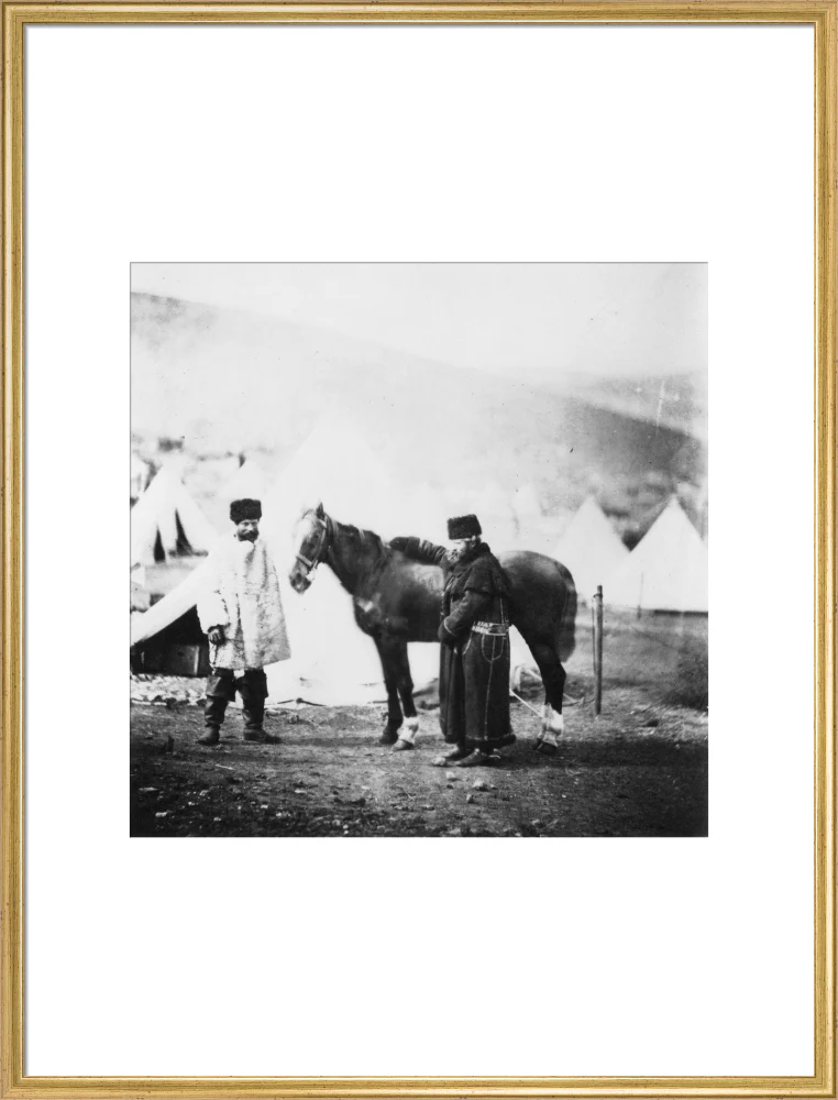 Colonel Lowe and servant in winter dress, c 1855. - Image 58