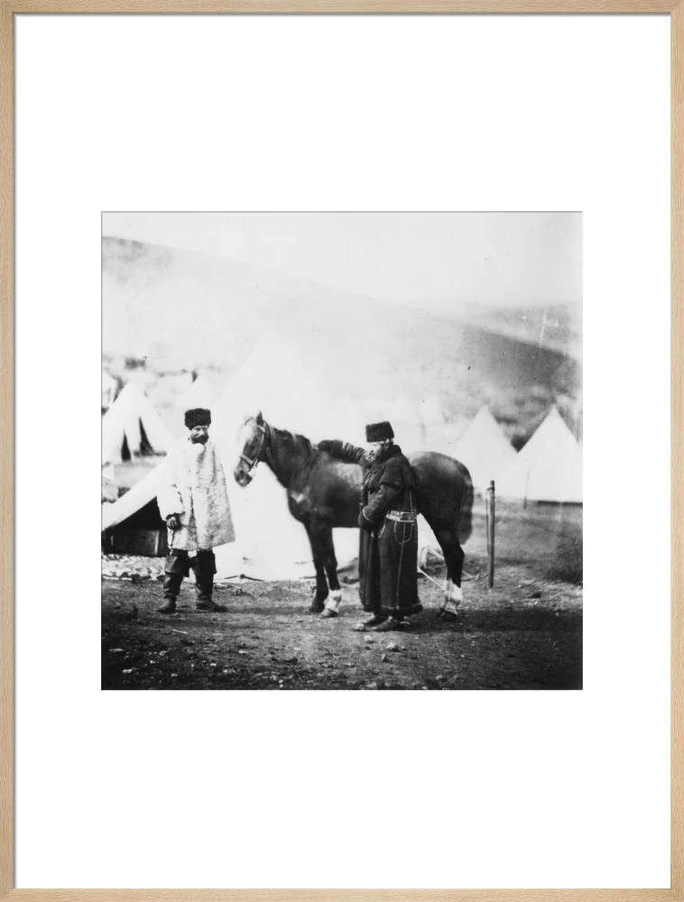 Colonel Lowe and servant in winter dress, c 1855. - Image 59