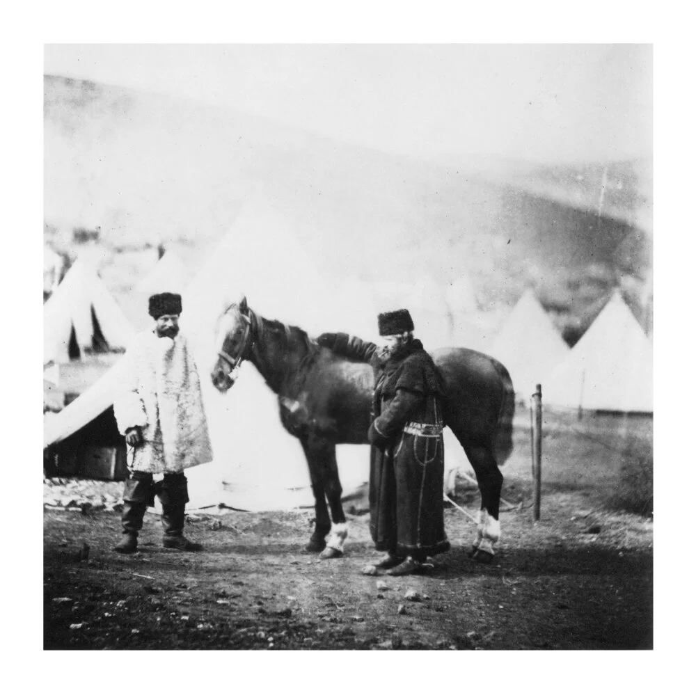 Colonel Lowe and servant in winter dress, c 1855. - Image 63