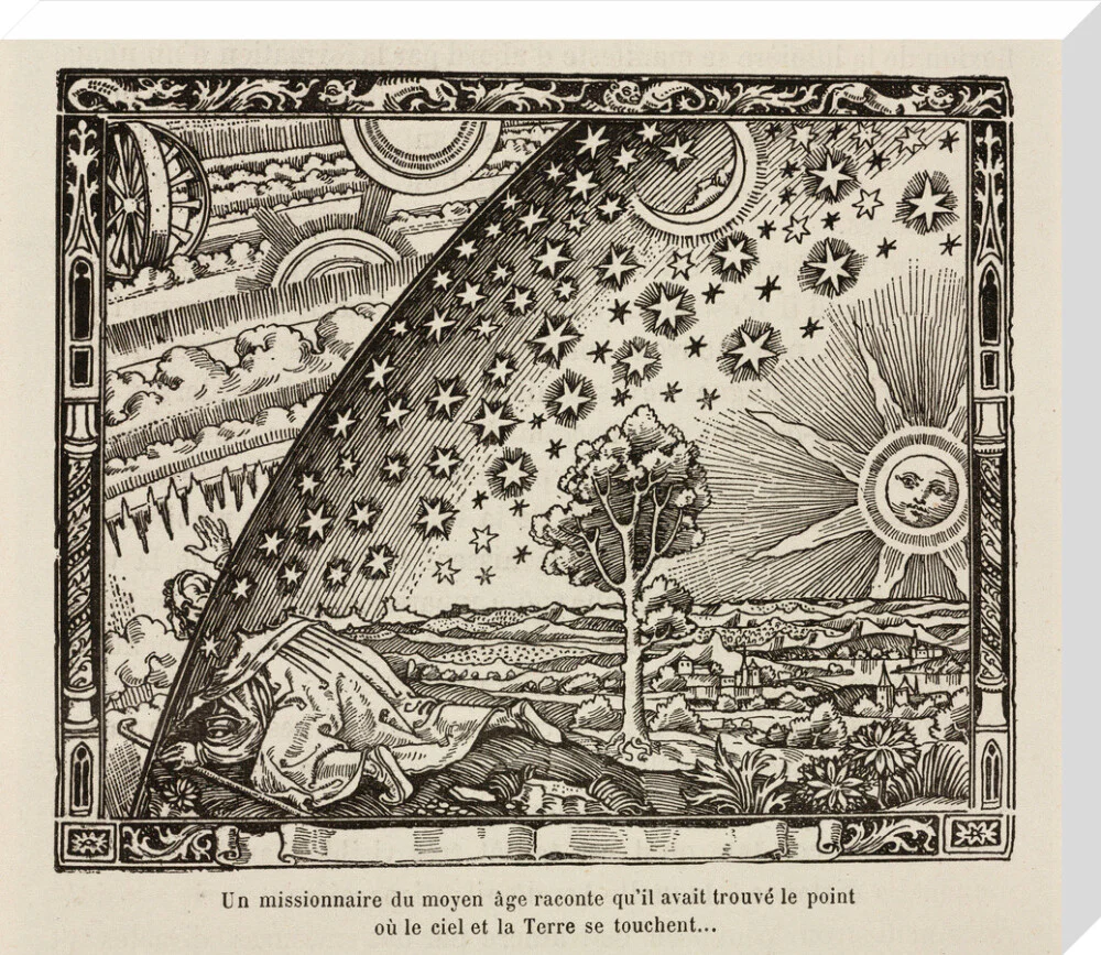 A medieval missionary finds the point where sky and earth touch, 1888. - Image 33
