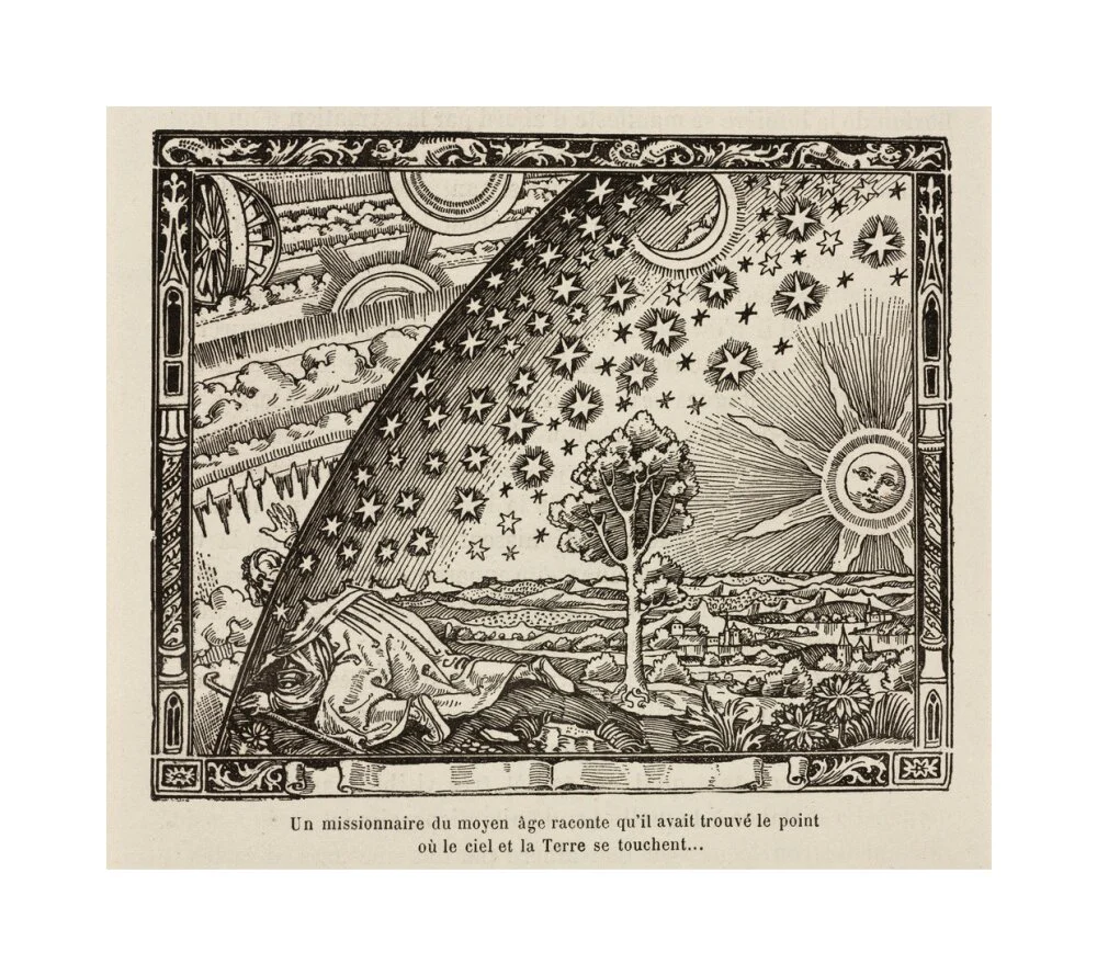A medieval missionary finds the point where sky and earth touch, 1888. - Image 61