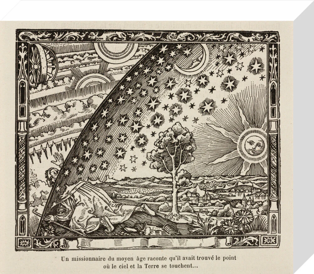 A medieval missionary finds the point where sky and earth touch, 1888. - Image 64