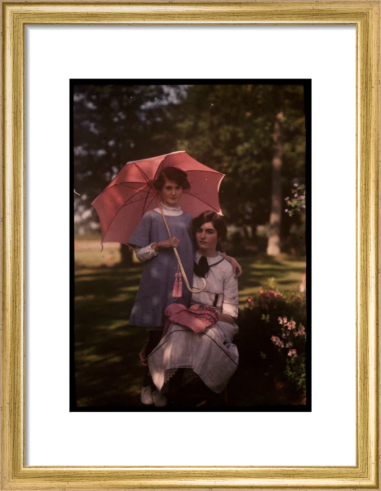 Two girls in a garden, 1908. - Image 10