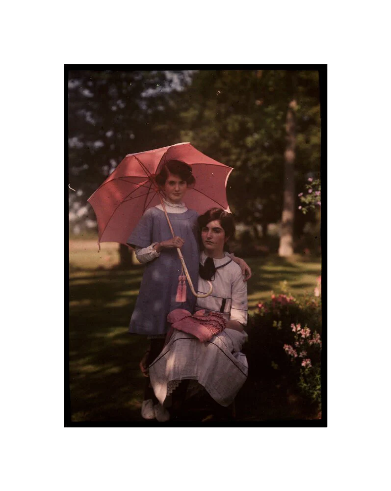 Two girls in a garden, 1908. - Image 27