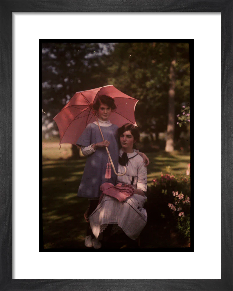 Two girls in a garden, 1908. - Image 36