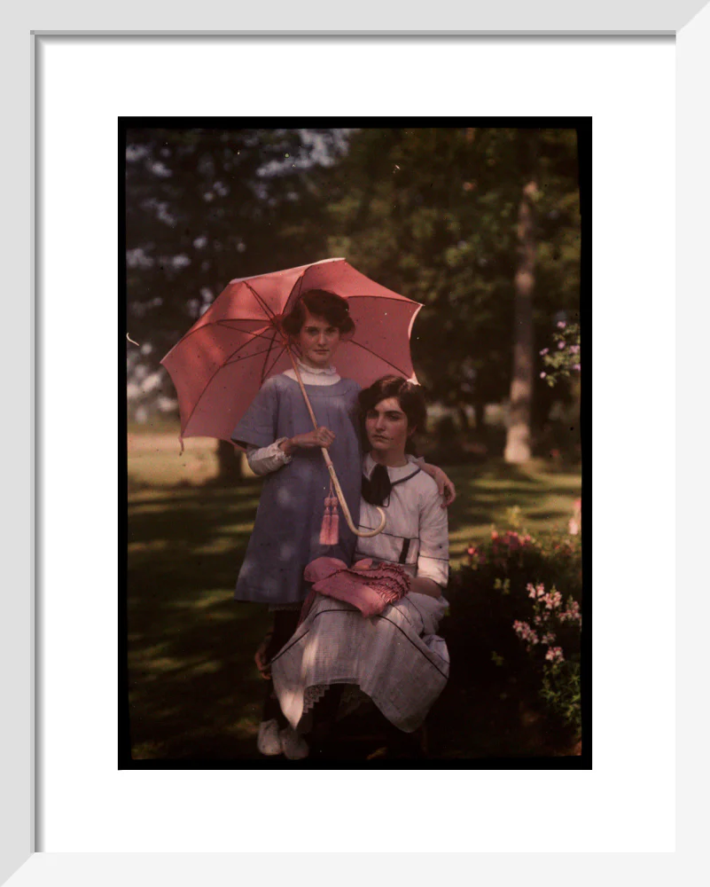 Two girls in a garden, 1908. - Image 4