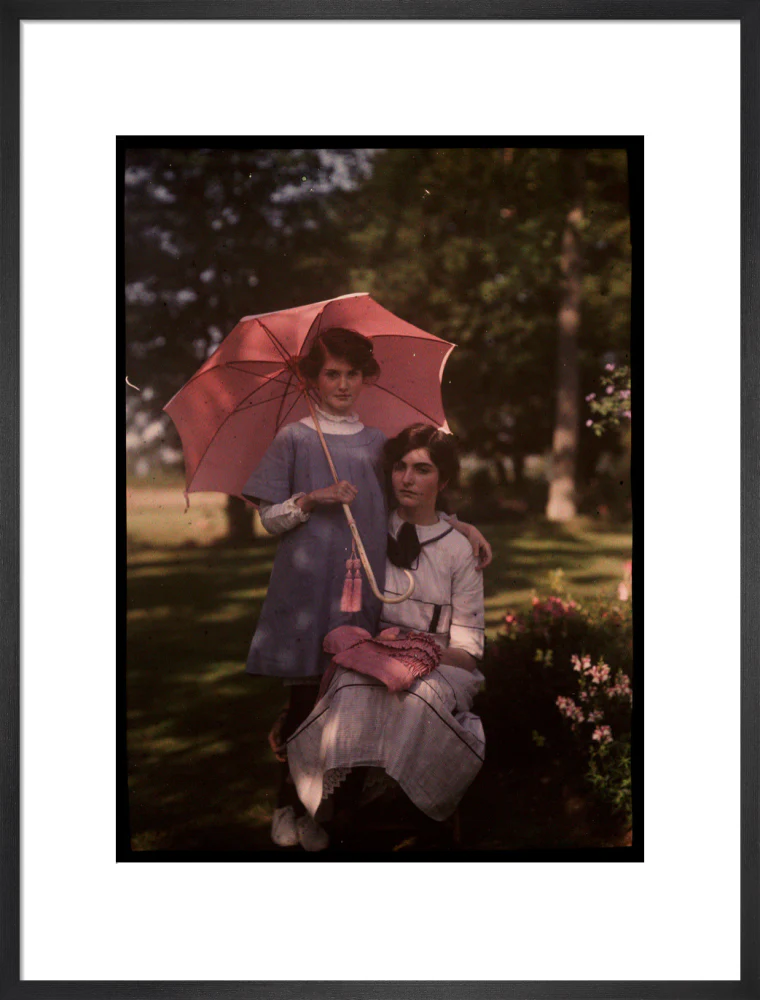 Two girls in a garden, 1908. - Image 51