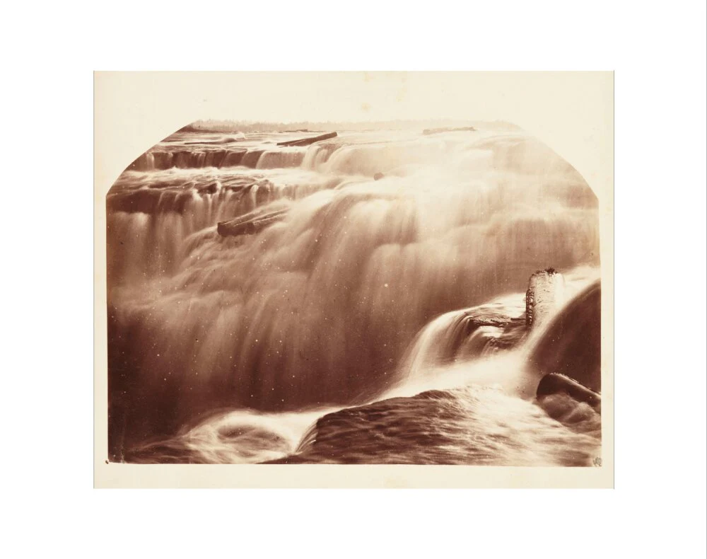 'Chaudiere Falls in Winter', 1860. - Image 2