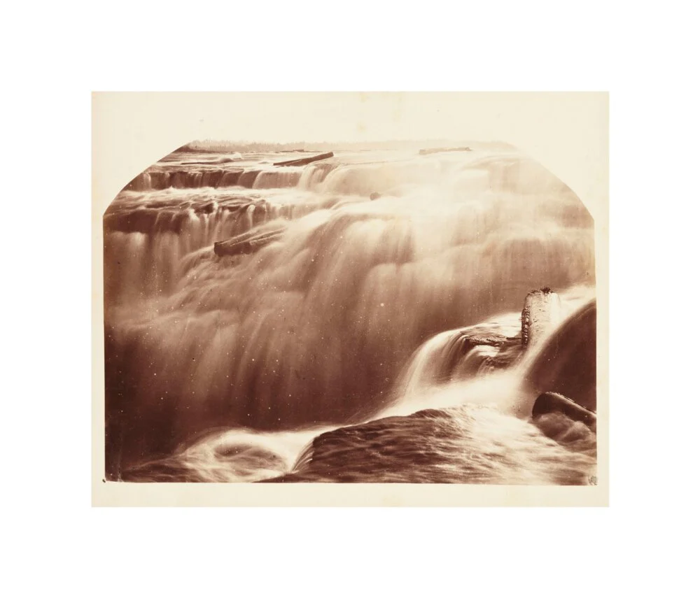 'Chaudiere Falls in Winter', 1860. - Image 27