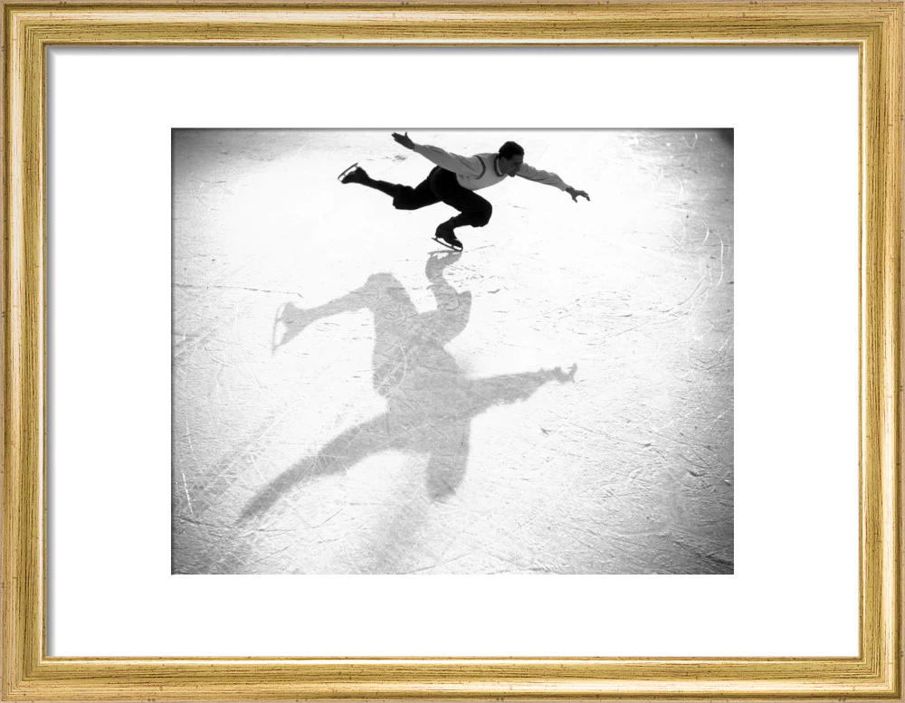Ice-skater casting a shadow, c 1930s. - Image 10
