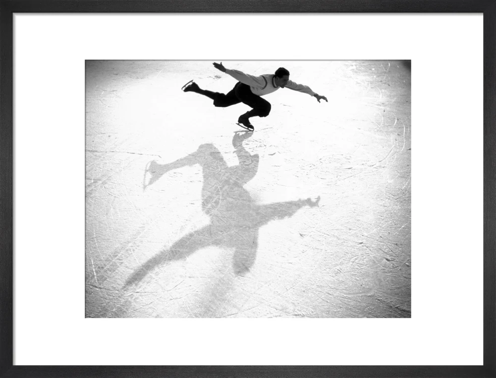Ice-skater casting a shadow, c 1930s. - Image 13