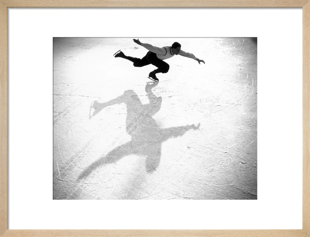 Ice-skater casting a shadow, c 1930s. - Image 16