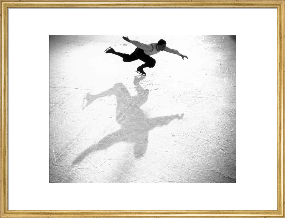 Ice-skater casting a shadow, c 1930s. - Image 20