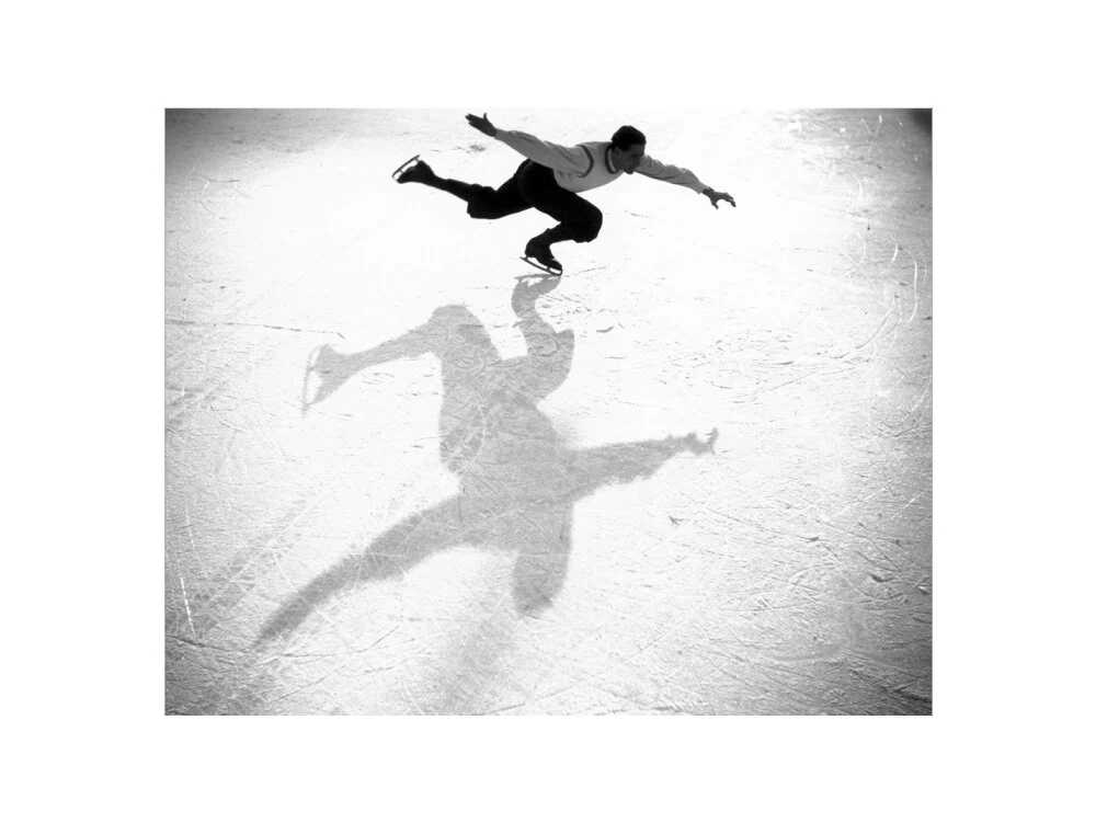 Ice-skater casting a shadow, c 1930s. - Image 22