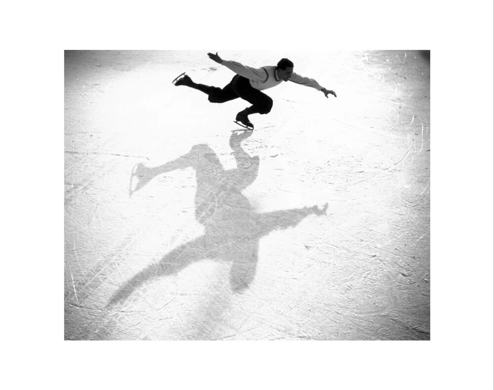 Ice-skater casting a shadow, c 1930s. - Image 35