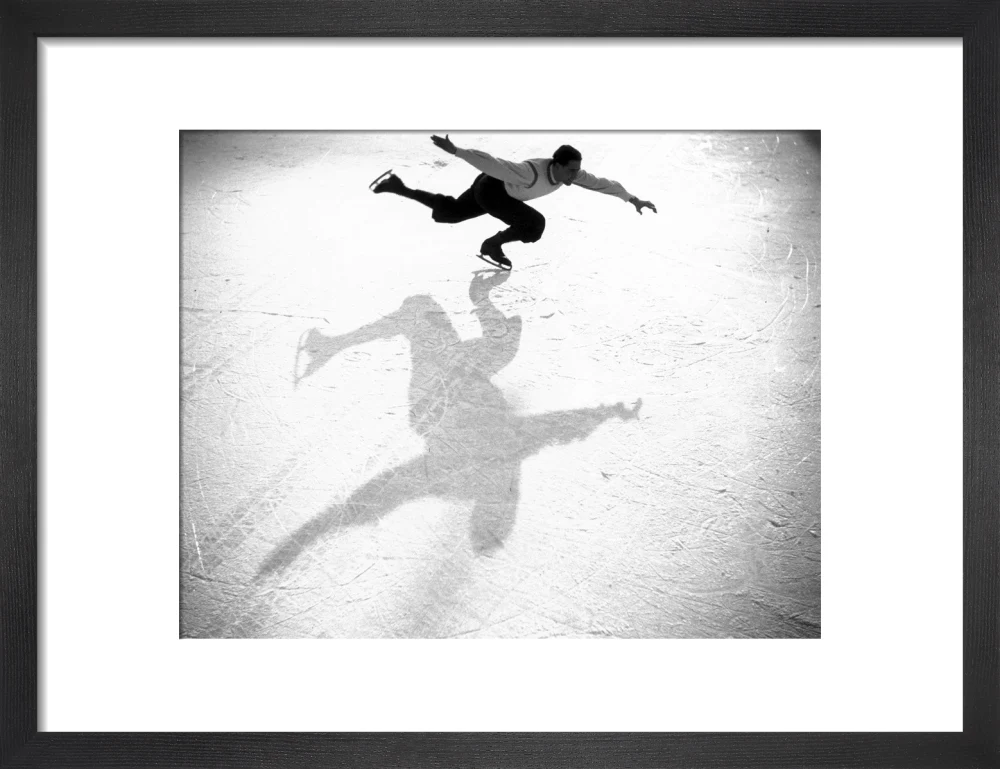 Ice-skater casting a shadow, c 1930s. - Image 41