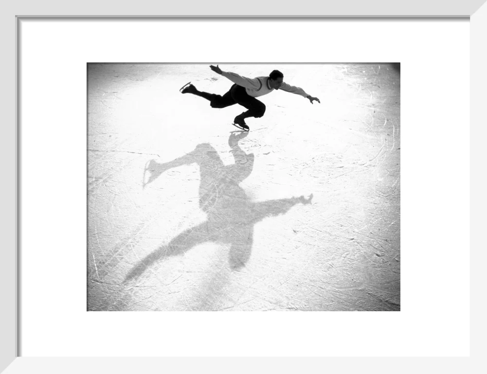 Ice-skater casting a shadow, c 1930s. - Image 42
