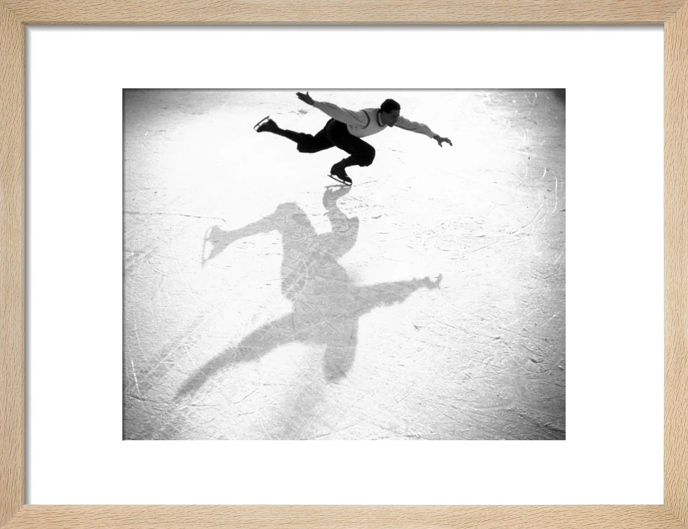 Ice-skater casting a shadow, c 1930s. - Image 44