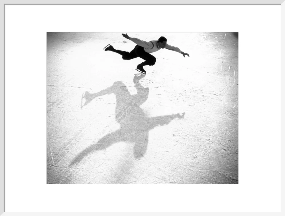 Ice-skater casting a shadow, c 1930s. - Image 57