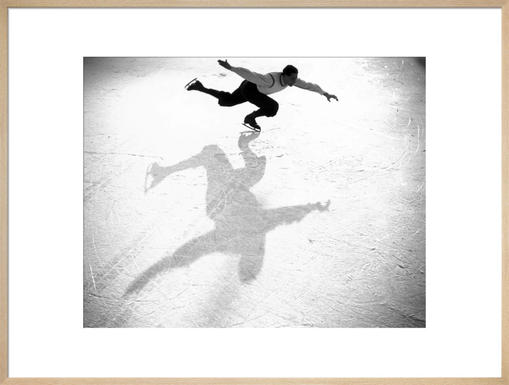 Ice-skater casting a shadow, c 1930s. - Image 59