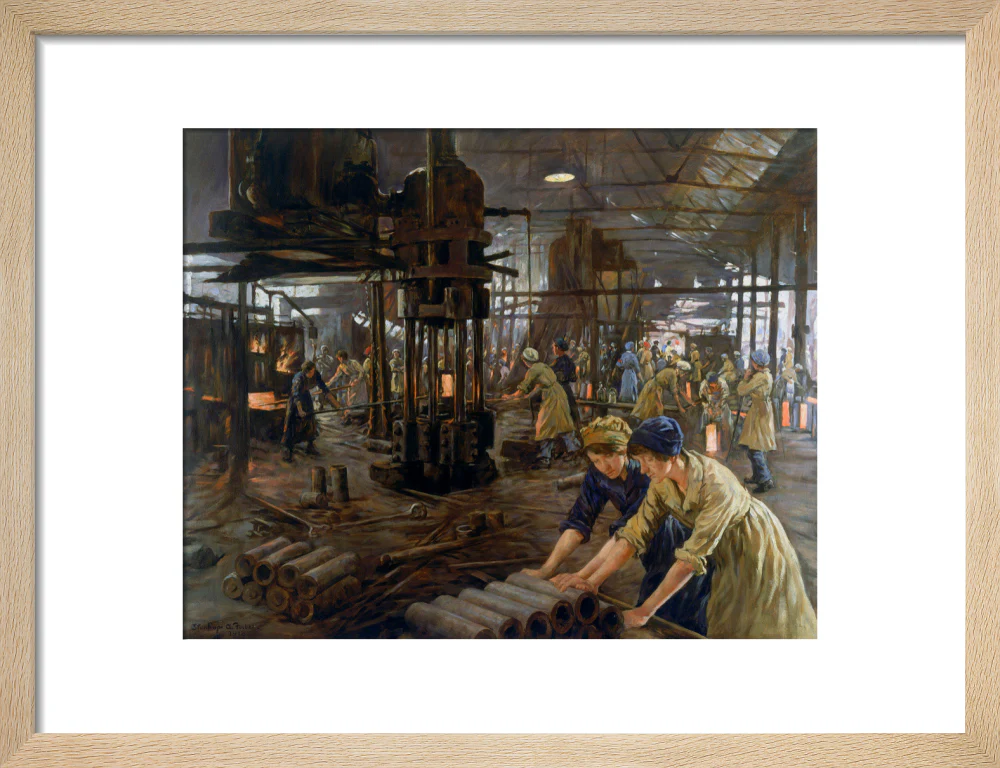 The Munitions Girls' oil painting, England, 1918. - Image 11