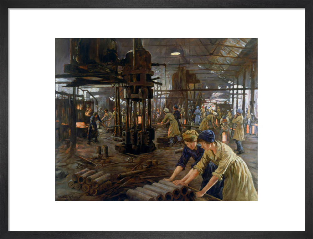 The Munitions Girls' oil painting, England, 1918. - Image 13