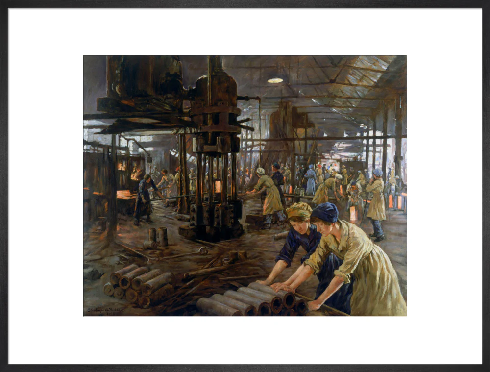 The Munitions Girls' oil painting, England, 1918. - Image 23