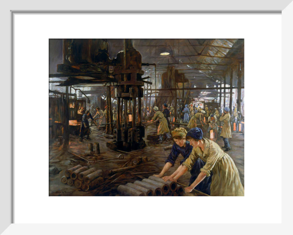 The Munitions Girls' oil painting, England, 1918. - Image 37