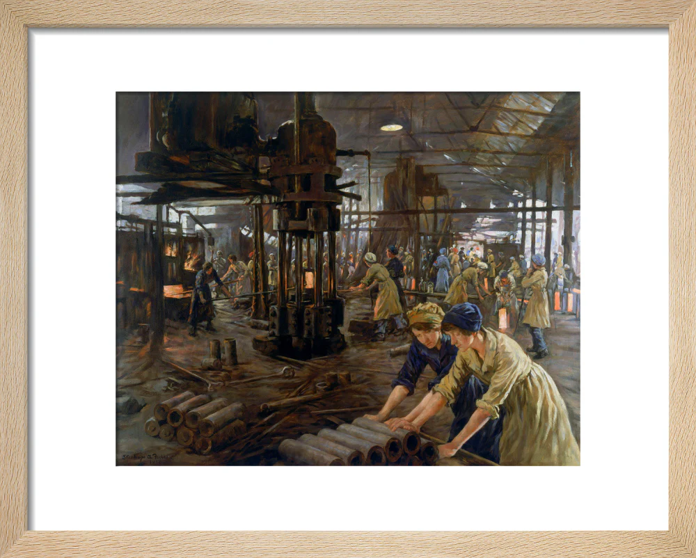 The Munitions Girls' oil painting, England, 1918. - Image 39