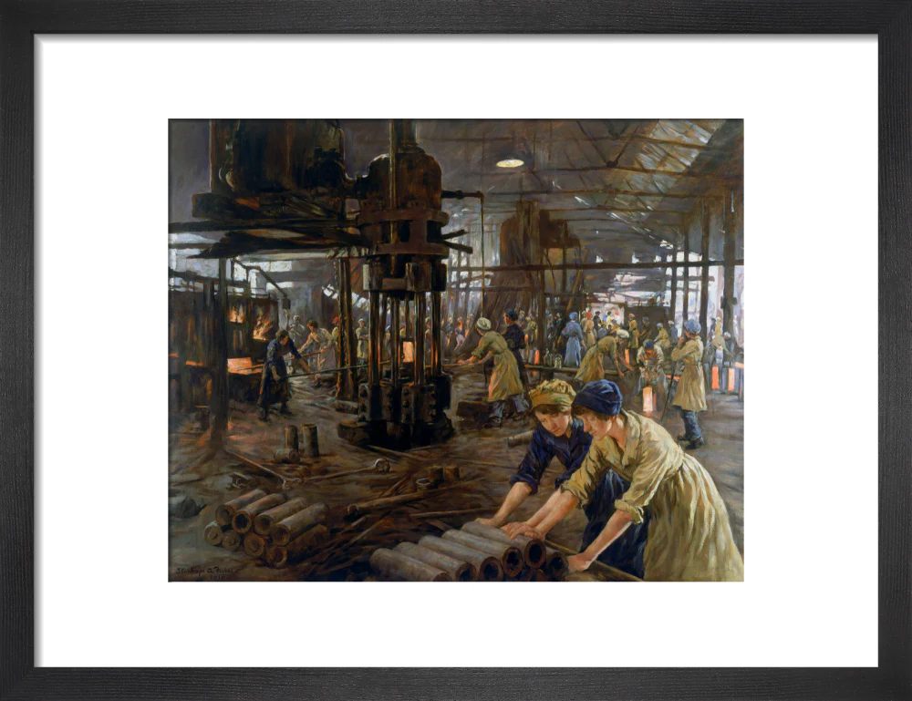 The Munitions Girls' oil painting, England, 1918. - Image 41
