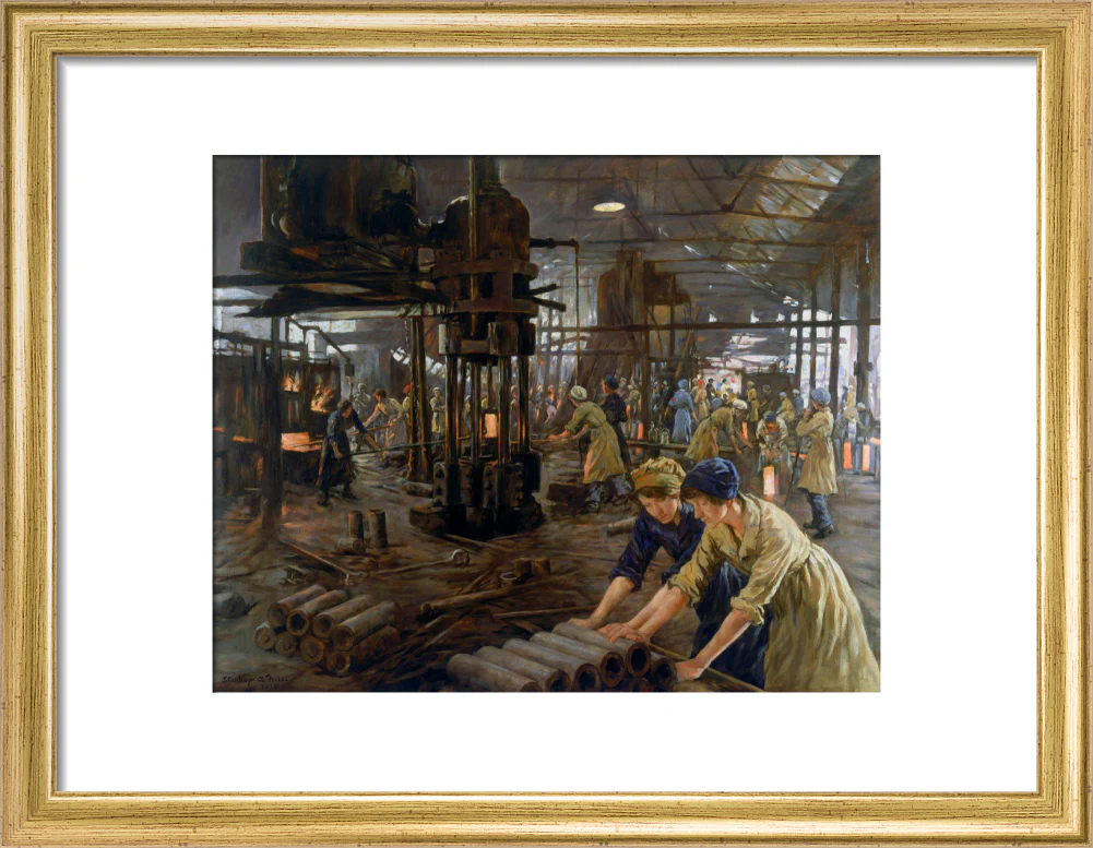 The Munitions Girls' oil painting, England, 1918. - Image 43