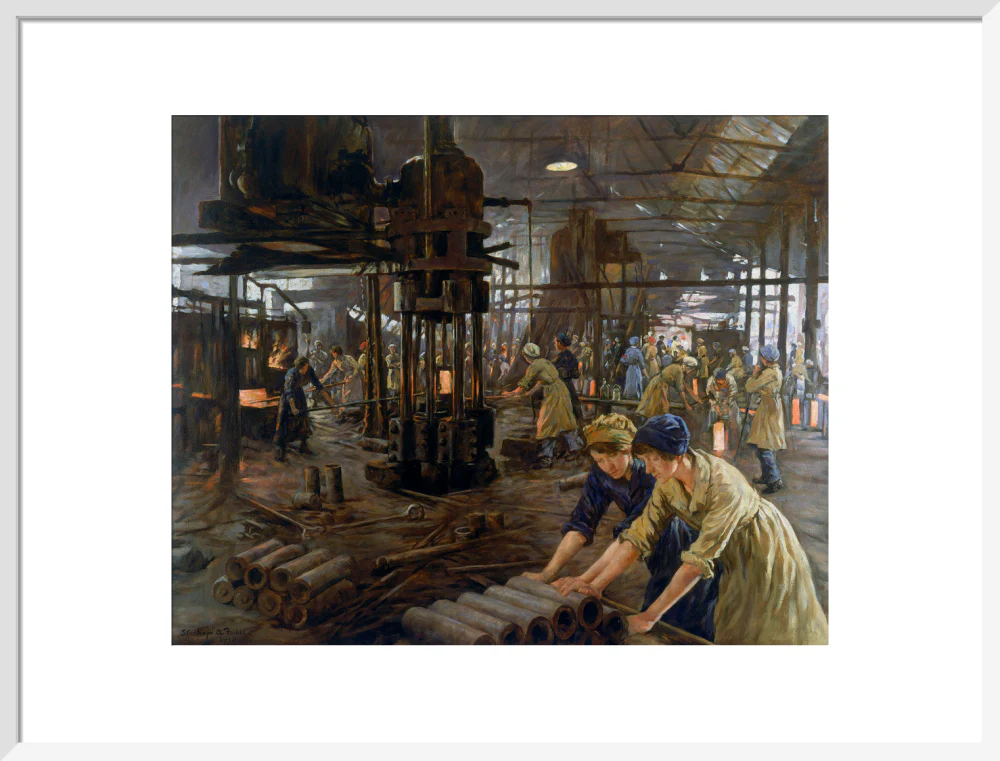 The Munitions Girls' oil painting, England, 1918. - Image 52