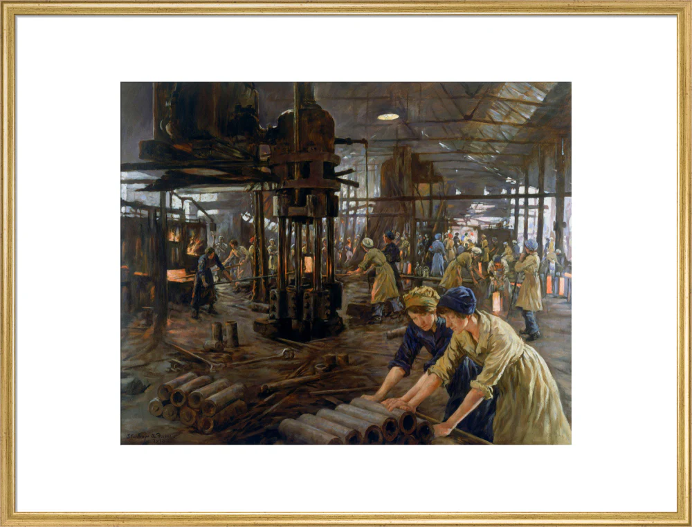 The Munitions Girls' oil painting, England, 1918. - Image 58