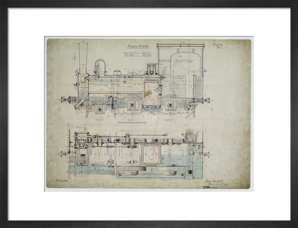 General arrangement drawing of Batavia Ooster Railway (Indonesia) '2-4-0' tank locomotive.39565_6716 - Image 13