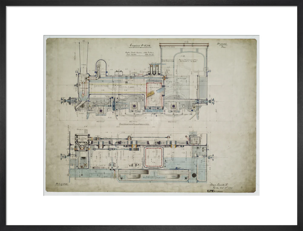 General arrangement drawing of Batavia Ooster Railway (Indonesia) '2-4-0' tank locomotive.39565_6716 - Image 18