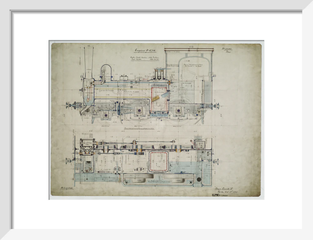 General arrangement drawing of Batavia Ooster Railway (Indonesia) '2-4-0' tank locomotive.39565_6716 - Image 42