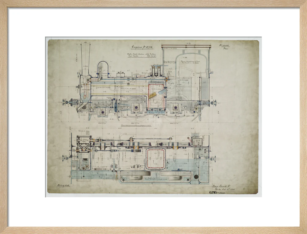 General arrangement drawing of Batavia Ooster Railway (Indonesia) '2-4-0' tank locomotive.39565_6716 - Image 49