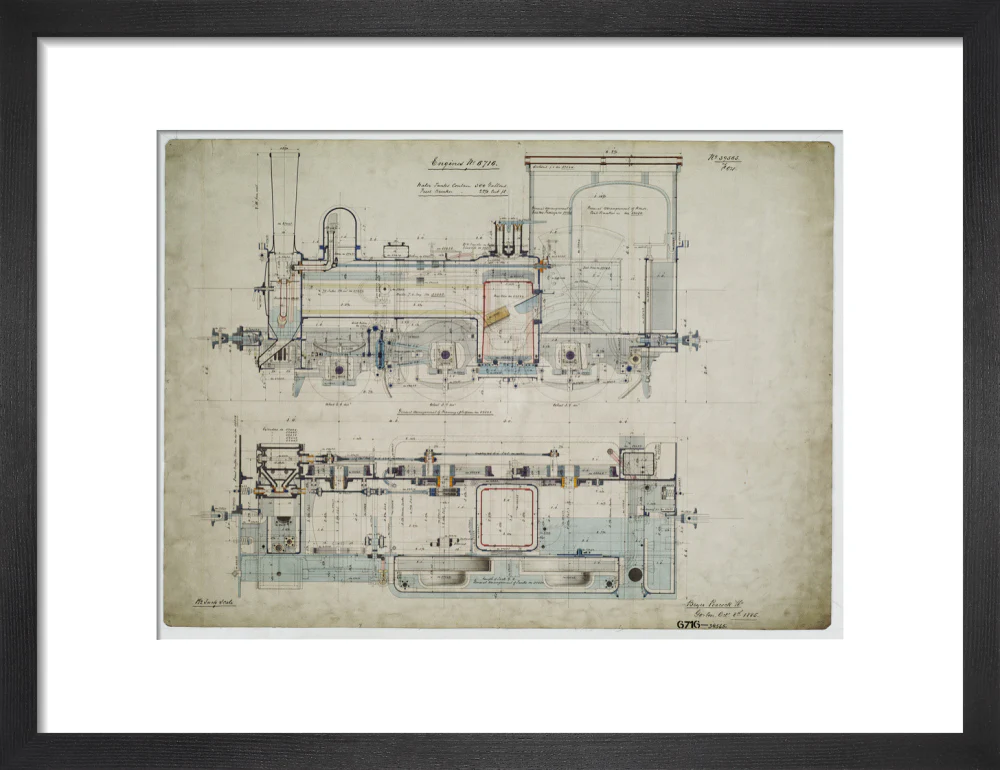 General arrangement drawing of Batavia Ooster Railway (Indonesia) '2-4-0' tank locomotive.39565_6716 - Image 8