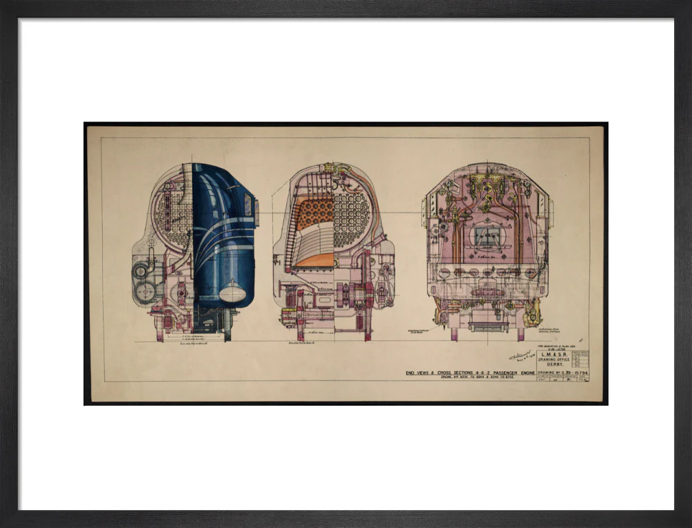 LM&SR Drawing No.D39-15794 of 4-6-2 Passenger Engine, 'Duchess of Hamilton'. 9.06.1939 - Image 13