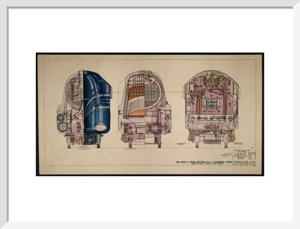 LM&SR Drawing No.D39-15794 of 4-6-2 Passenger Engine, 'Duchess of Hamilton'. 9.06.1939 - Image 14