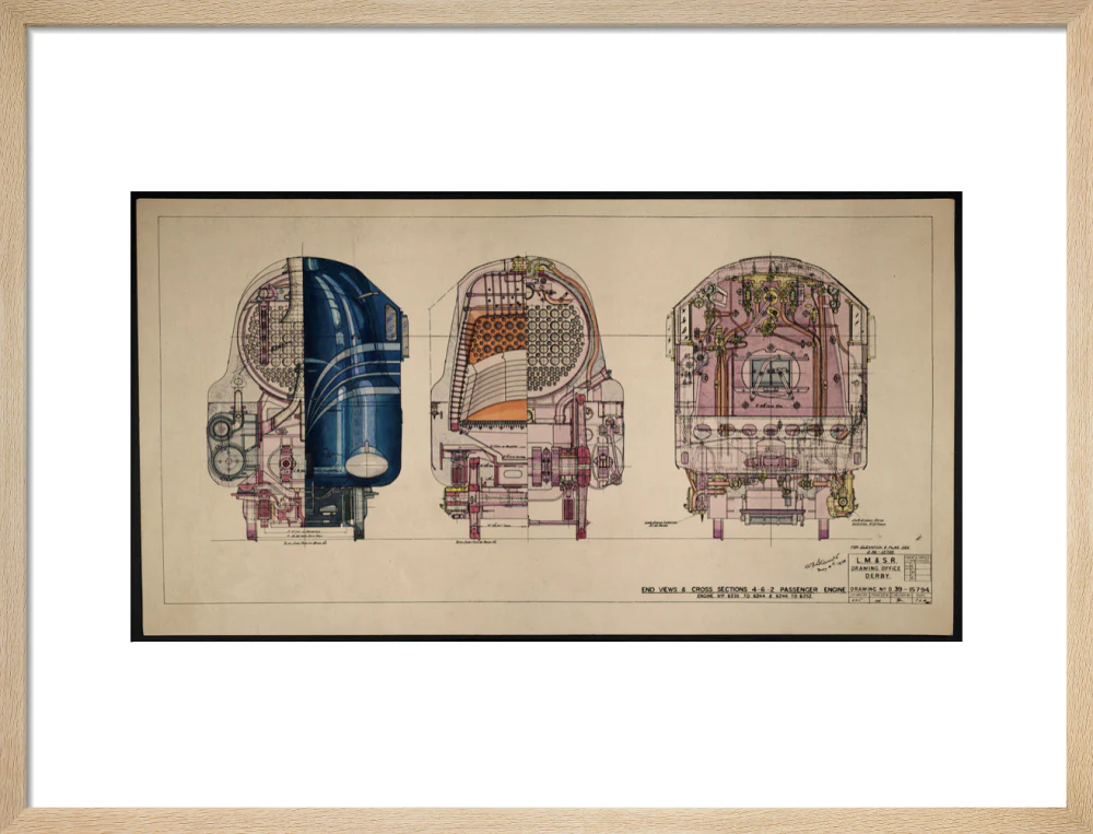 LM&SR Drawing No.D39-15794 of 4-6-2 Passenger Engine, 'Duchess of Hamilton'. 9.06.1939 - Image 16