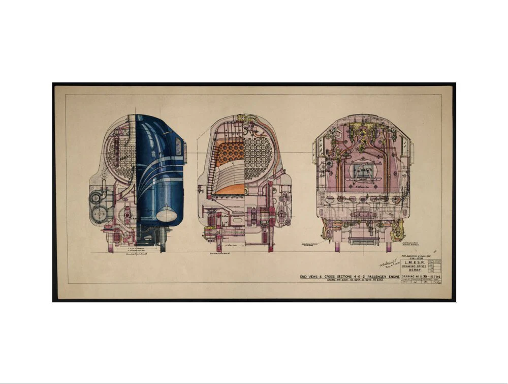 LM&SR Drawing No.D39-15794 of 4-6-2 Passenger Engine, 'Duchess of Hamilton'. 9.06.1939 - Image 17
