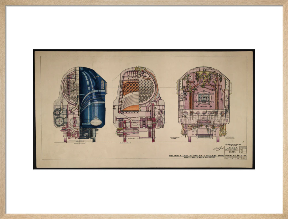 LM&SR Drawing No.D39-15794 of 4-6-2 Passenger Engine, 'Duchess of Hamilton'. 9.06.1939 - Image 21