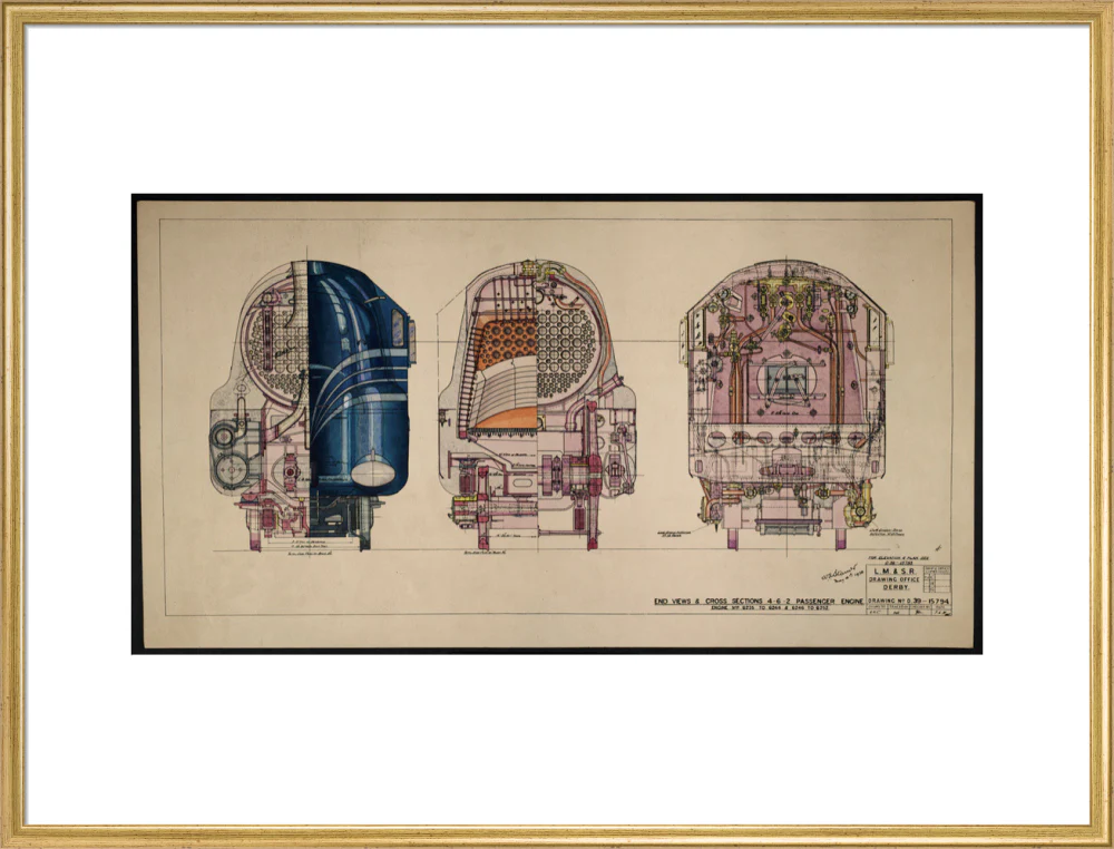 LM&SR Drawing No.D39-15794 of 4-6-2 Passenger Engine, 'Duchess of Hamilton'. 9.06.1939 - Image 25