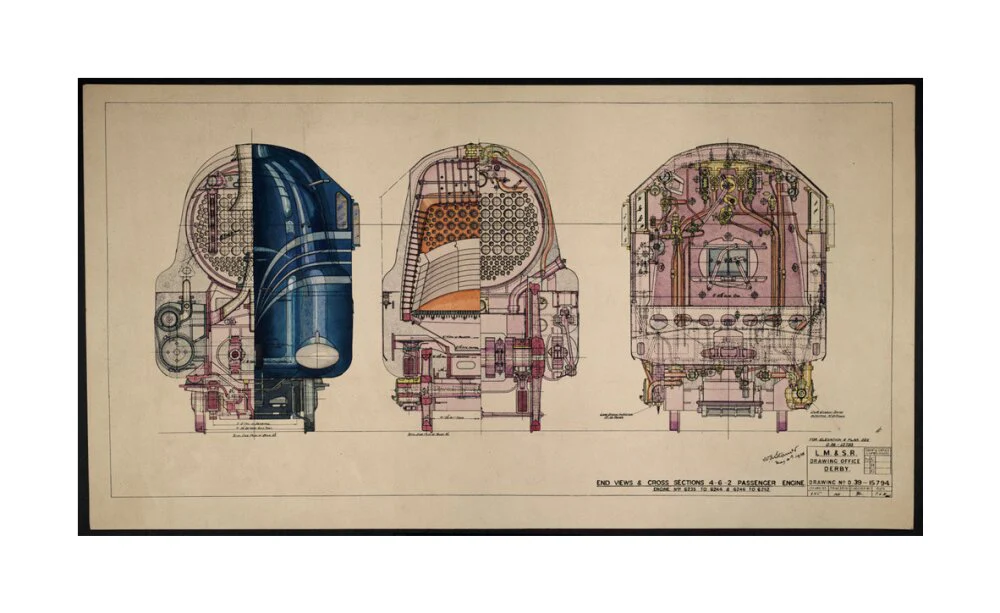 LM&SR Drawing No.D39-15794 of 4-6-2 Passenger Engine, 'Duchess of Hamilton'. 9.06.1939 - Image 29