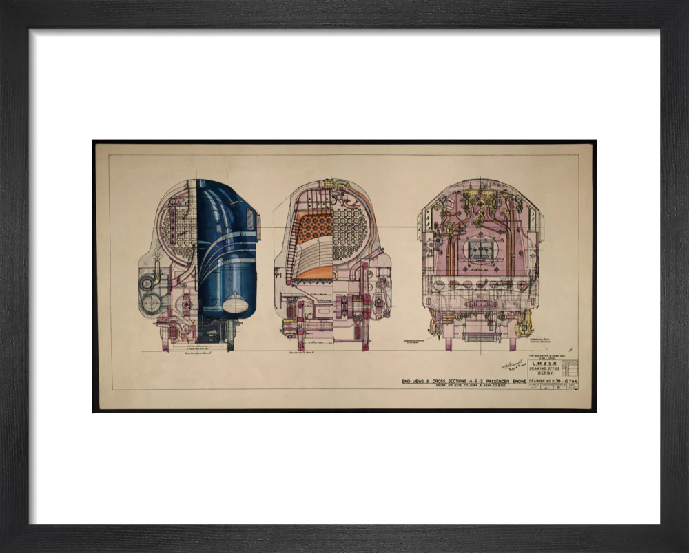 LM&SR Drawing No.D39-15794 of 4-6-2 Passenger Engine, 'Duchess of Hamilton'. 9.06.1939 - Image 3