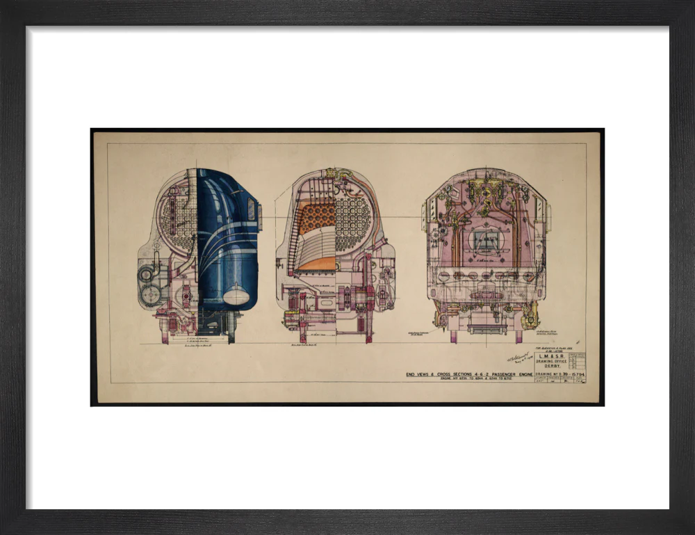 LM&SR Drawing No.D39-15794 of 4-6-2 Passenger Engine, 'Duchess of Hamilton'. 9.06.1939 - Image 41
